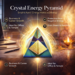 🔺 divine crystal energy pyramid – premium vastu yantra pyramid for wealth, protection & positive energy