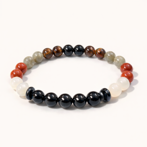 🔮 kumbh rashi bracelet with yantra – aquarius zodiac wealth, protection & shani energy healing combo